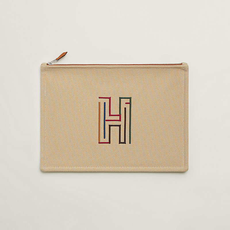 【上品で可愛い☆】HERMES H Labyrinthe GM ポーチ 上品で可愛い☆】HERMES H Labyrinthe GM ポーチ (HERMES/ポーチ